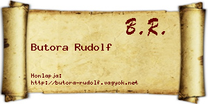 Butora Rudolf névjegykártya