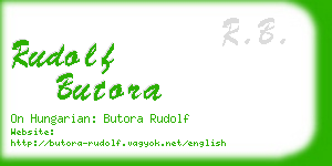 rudolf butora business card